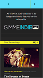 Mobile Screenshot of gimmeindie.se
